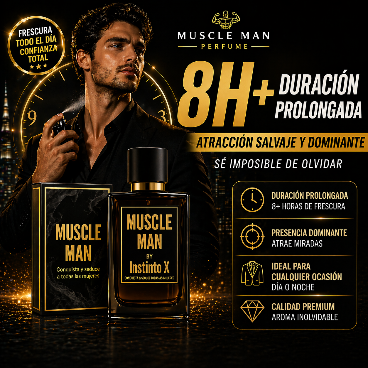 Perfume de Hombre Musculoso – Despierta una Atracción Salvaje y Dominante al Instante
