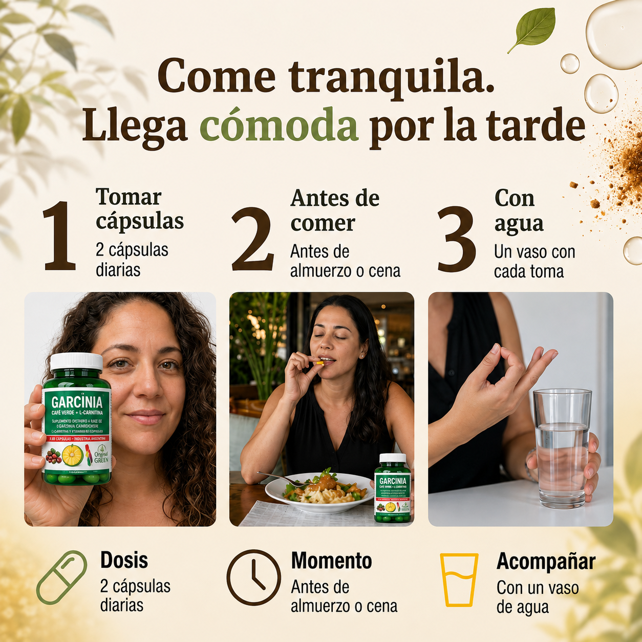 Garcinia + Café Verde + L-Carnitina – Energía y bienestar para acompañar tu rutina diaria