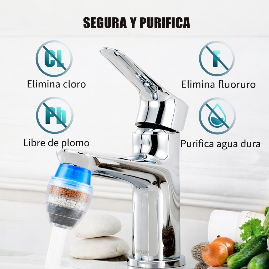 Purificador de agua para canilla — agua más limpia, directo desde tu grifo