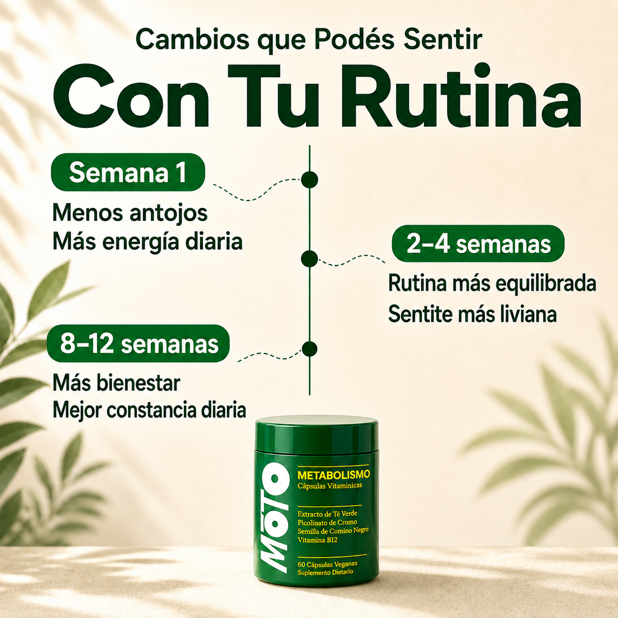 Balance Metabólico - Cápsulas Veganas para Energía y Control Diario