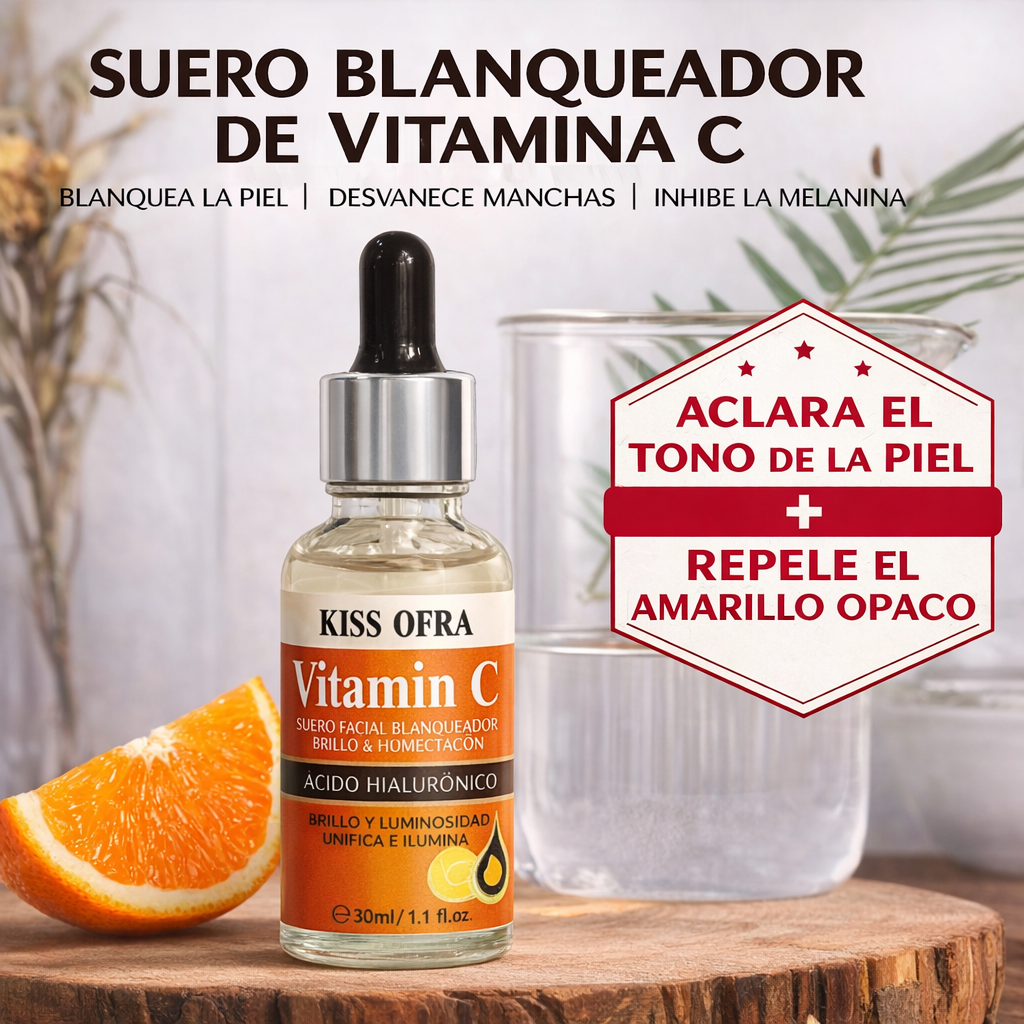 Suero Rejuvenecedor de Vitamina C - Sérum blanqueador y antiage