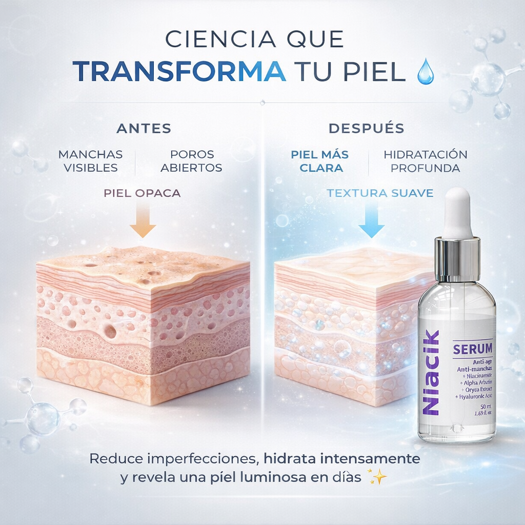 Niacik Serum – Piel Clara, Hidratada y Sin Imperfecciones en Días