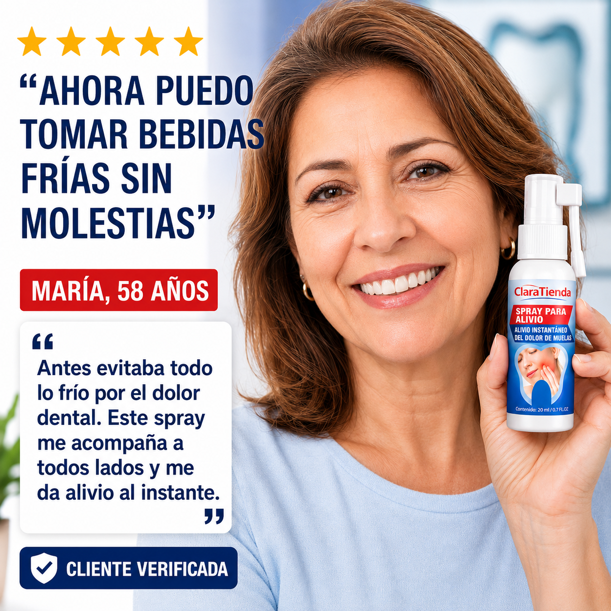 Toothache Relief Spray™ - No Dejes Que La Molestia En Tus Dientes O Encías Te Arruine El Día