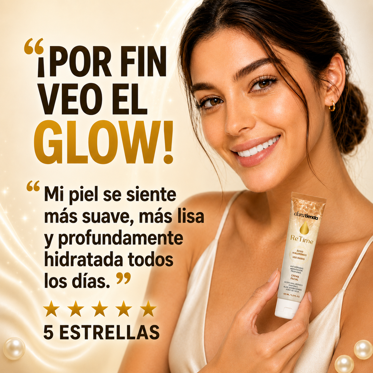 ReTime Crema Facial - Hidratación profunda. Brillo atemporal.