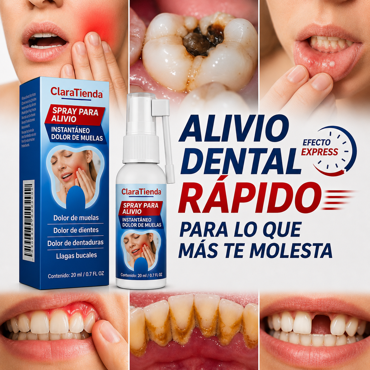 Alivio Dental Rápido - Alivio rápido cuando tu diente más lo necesita.