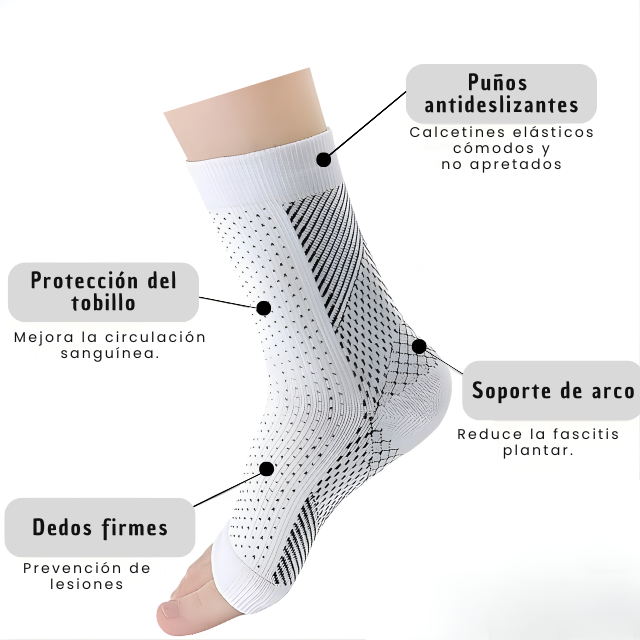 Calcetines para neuropatía: soporte de compresión para tobillo