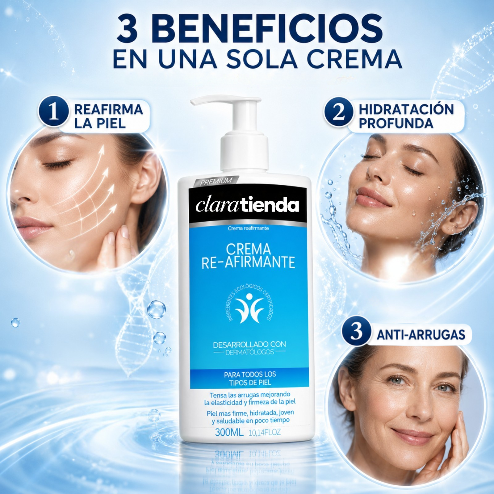 Crema Reafirmante -Piel más firme, suave e hidratada.
