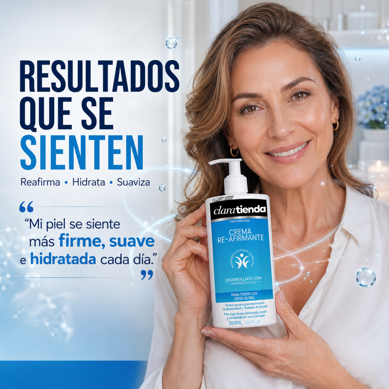 Crema Reafirmante -Piel más firme, suave e hidratada.