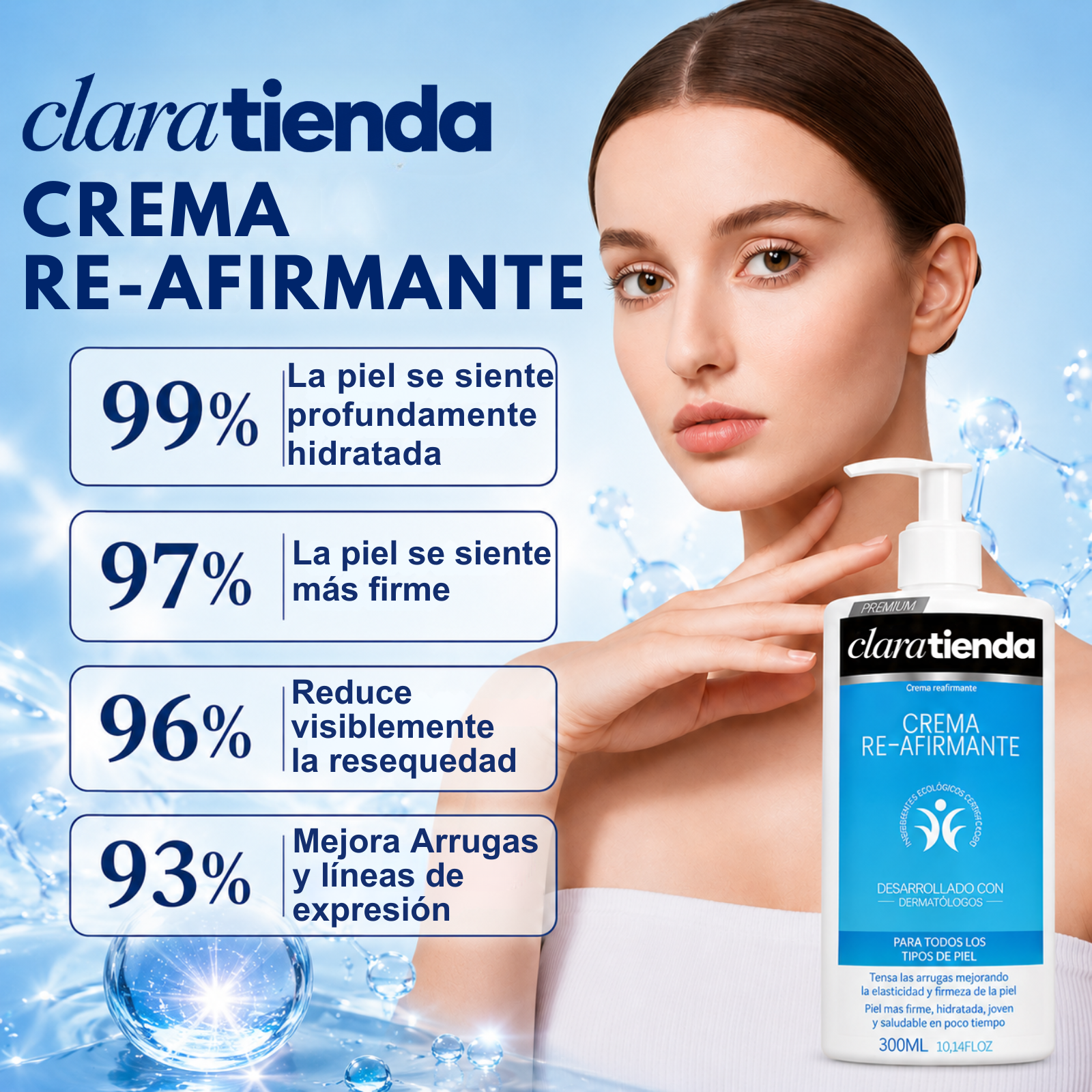 Crema Reafirmante -Piel más firme, suave e hidratada.