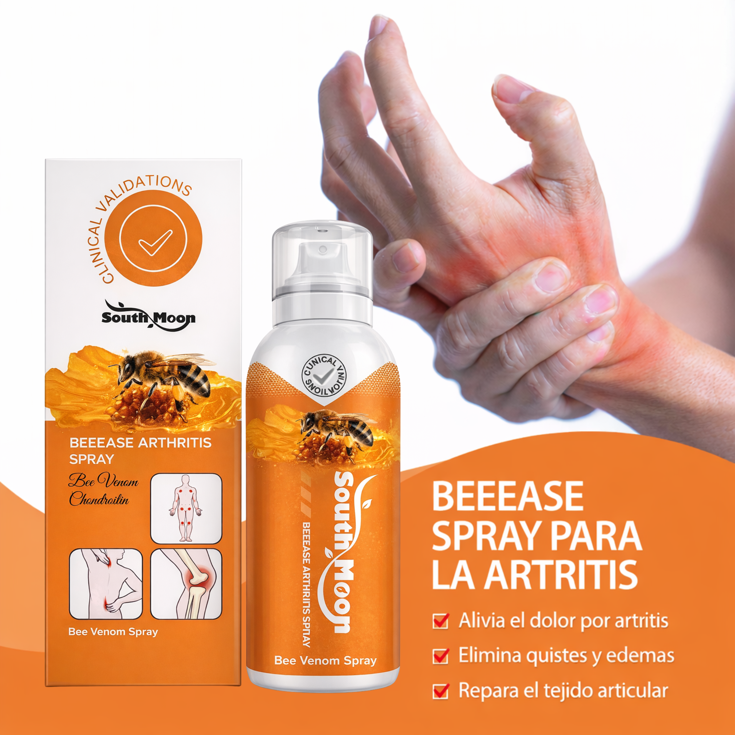 Bee Ease Spray - Spray de Cuidado Natural para el Dolor de Articulaciones y Huesos