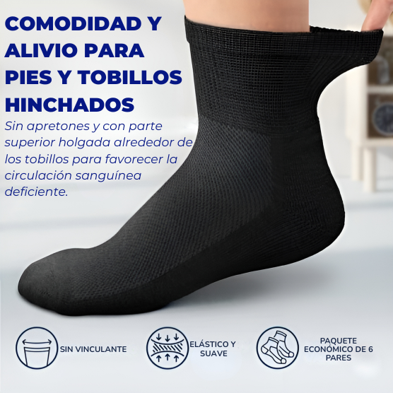 Calcetines médicos sin costuras: comodidad y cuidado para pies sensibles