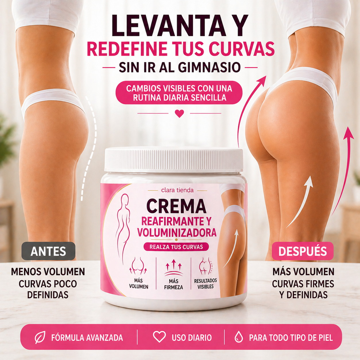 ClaraTienda – Reafirmante Volumen Crema de uso diario