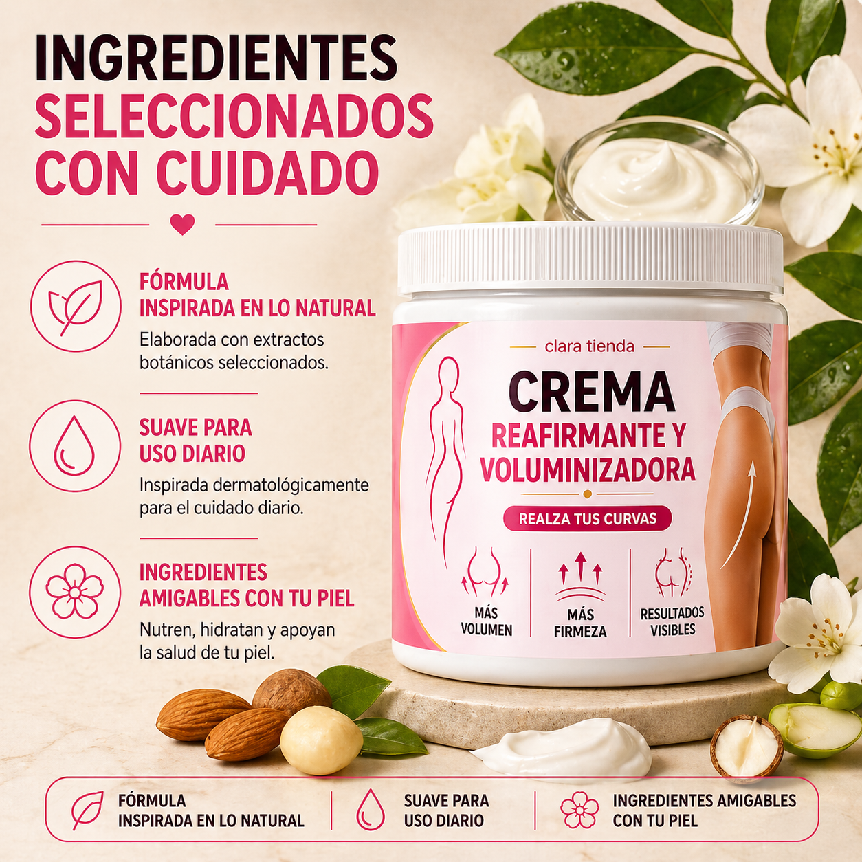 ClaraTienda – Reafirmante Volumen Crema de uso diario