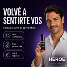 HÉROE Performance – Spray Masculino de Apoyo Íntimo