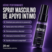 HÉROE Performance – Spray Masculino de Apoyo Íntimo