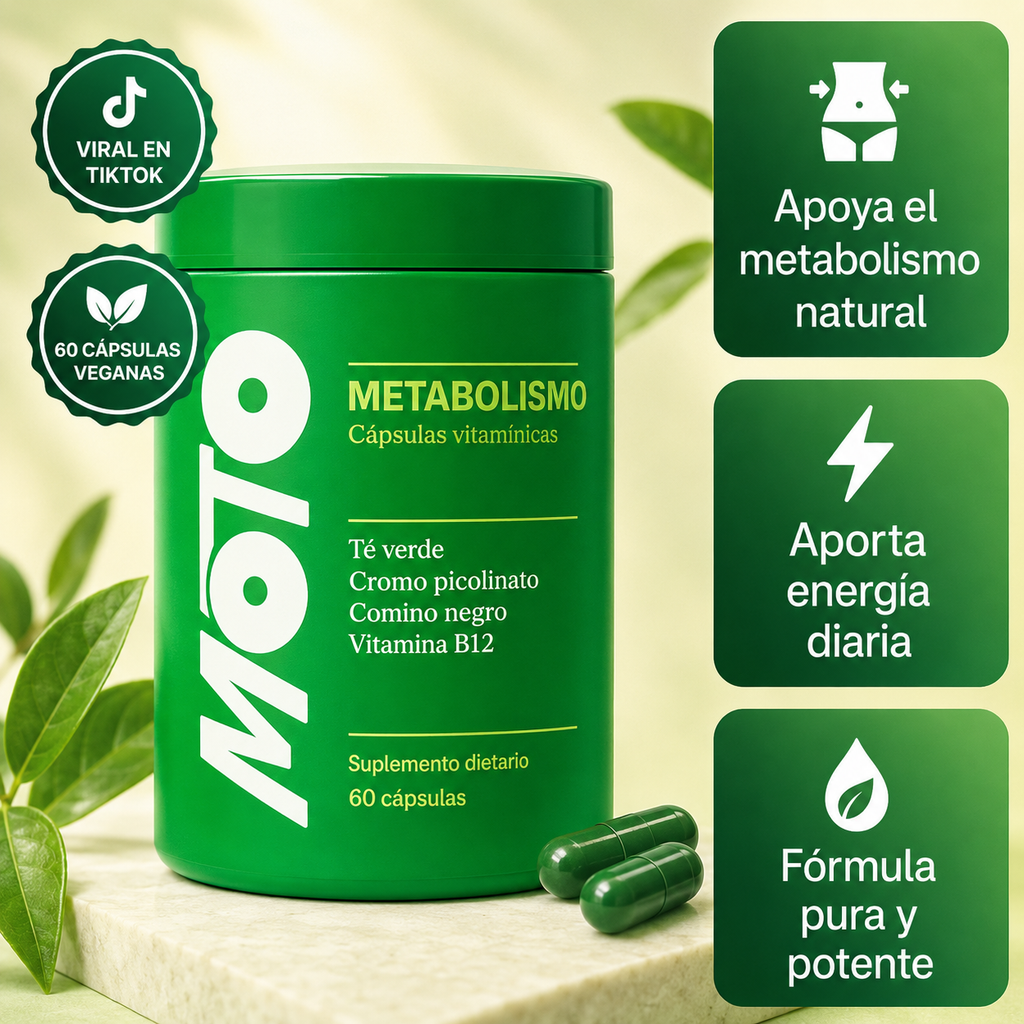 MOTO Metabolismo - Cápsulas vitamínicas de apoyo diario