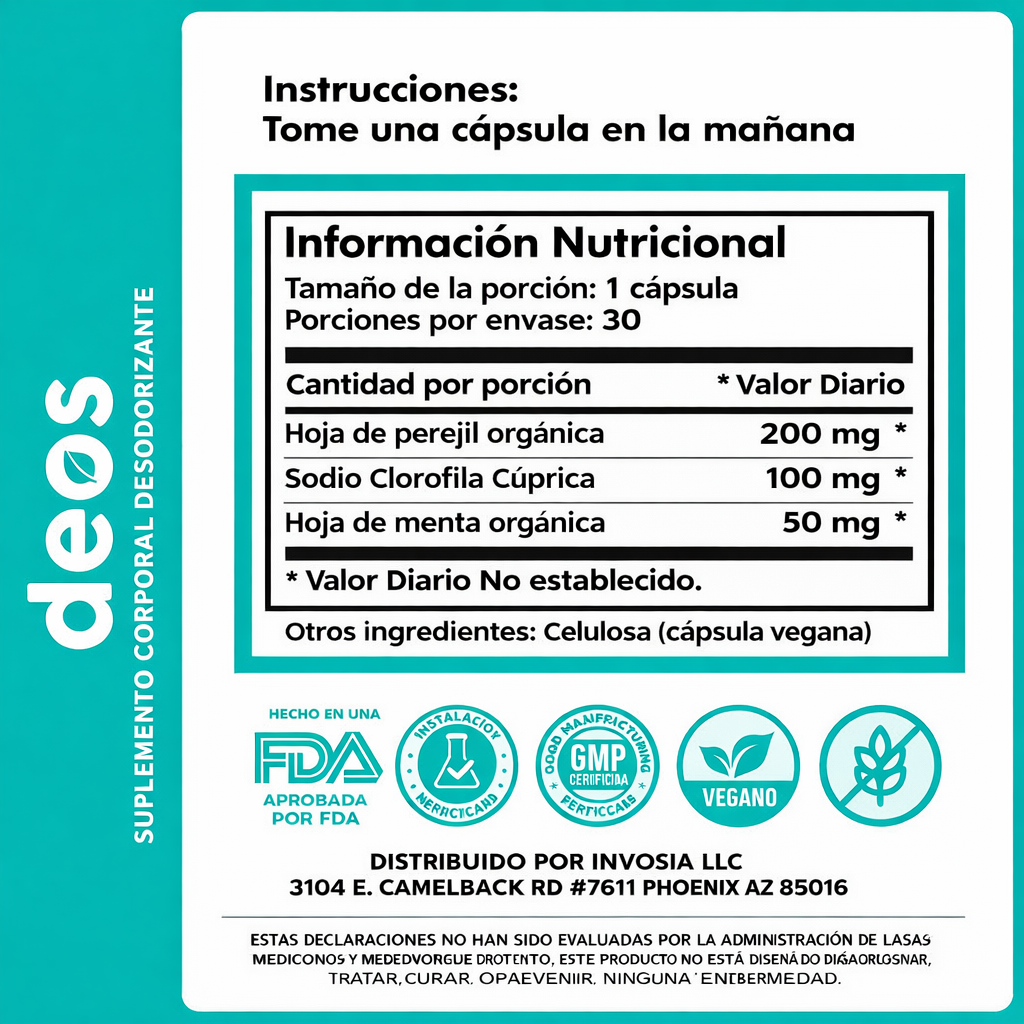 O-DEOS — Frescura duradera en la que puede confiar