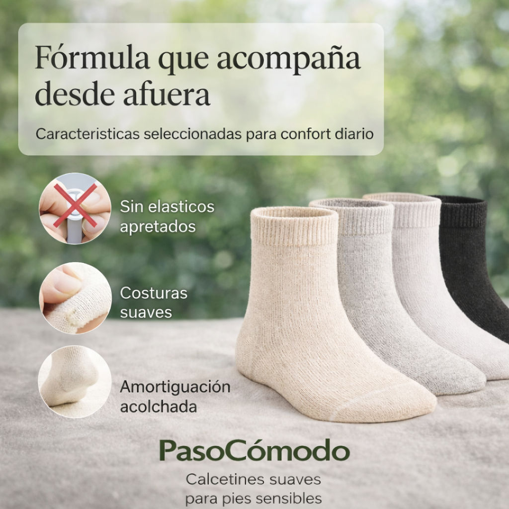 PasoCómodo - Pack 4 Pares Cómodos