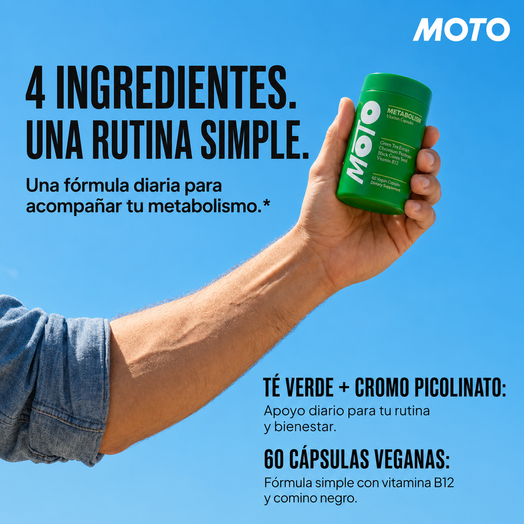 MOTO Metabolismo - Cápsulas vitamínicas de apoyo diario