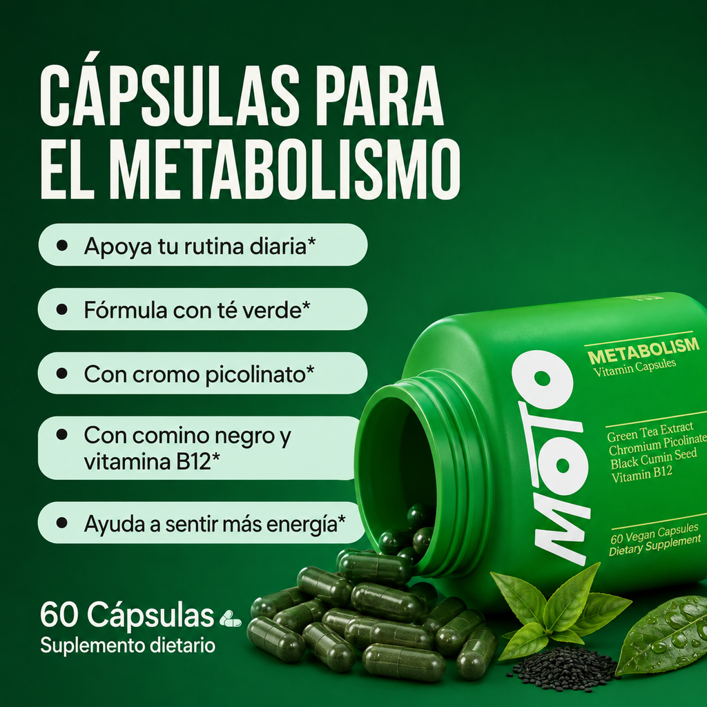 MOTO Metabolismo - Cápsulas vitamínicas de apoyo diario
