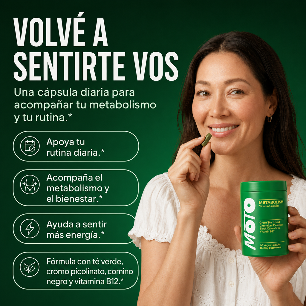 MOTO Metabolismo - Cápsulas vitamínicas de apoyo diario