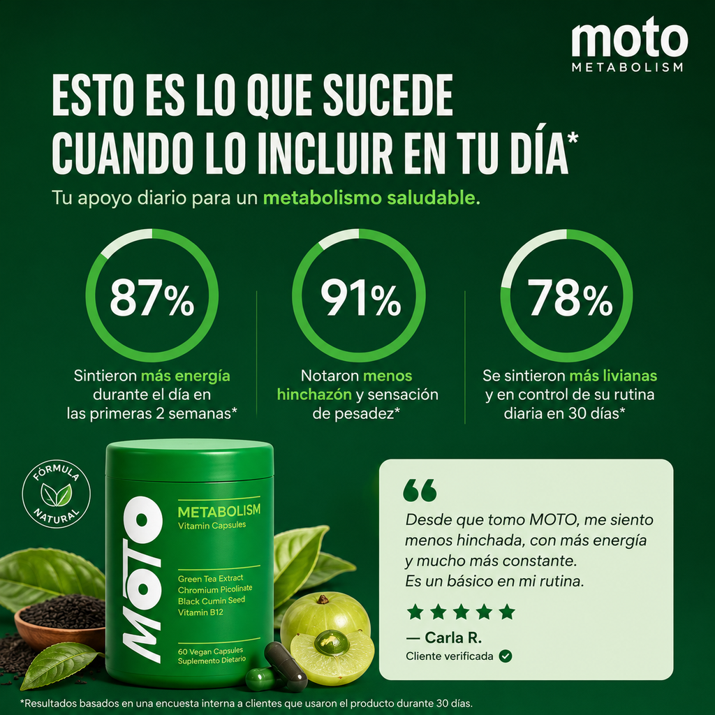 MOTO Metabolismo - Cápsulas vitamínicas de apoyo diario