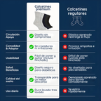 Calcetines premium sin costuras para diabéticos, Compresión suave,  Sin presión