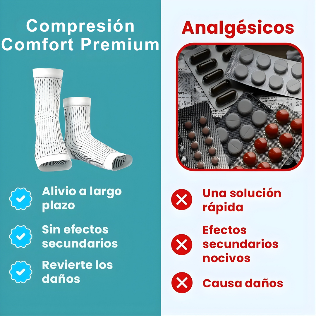 Compresión Comfort Premium: soporte inteligente para piernas más ligeras y con más energía