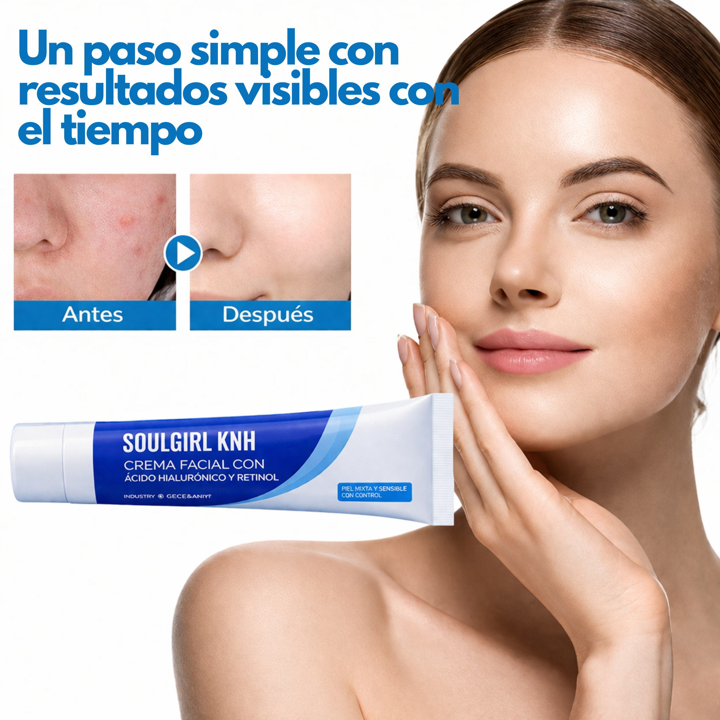 Soulgirl Knh – Crema Facial con Retinol + Ácido Hialurónico