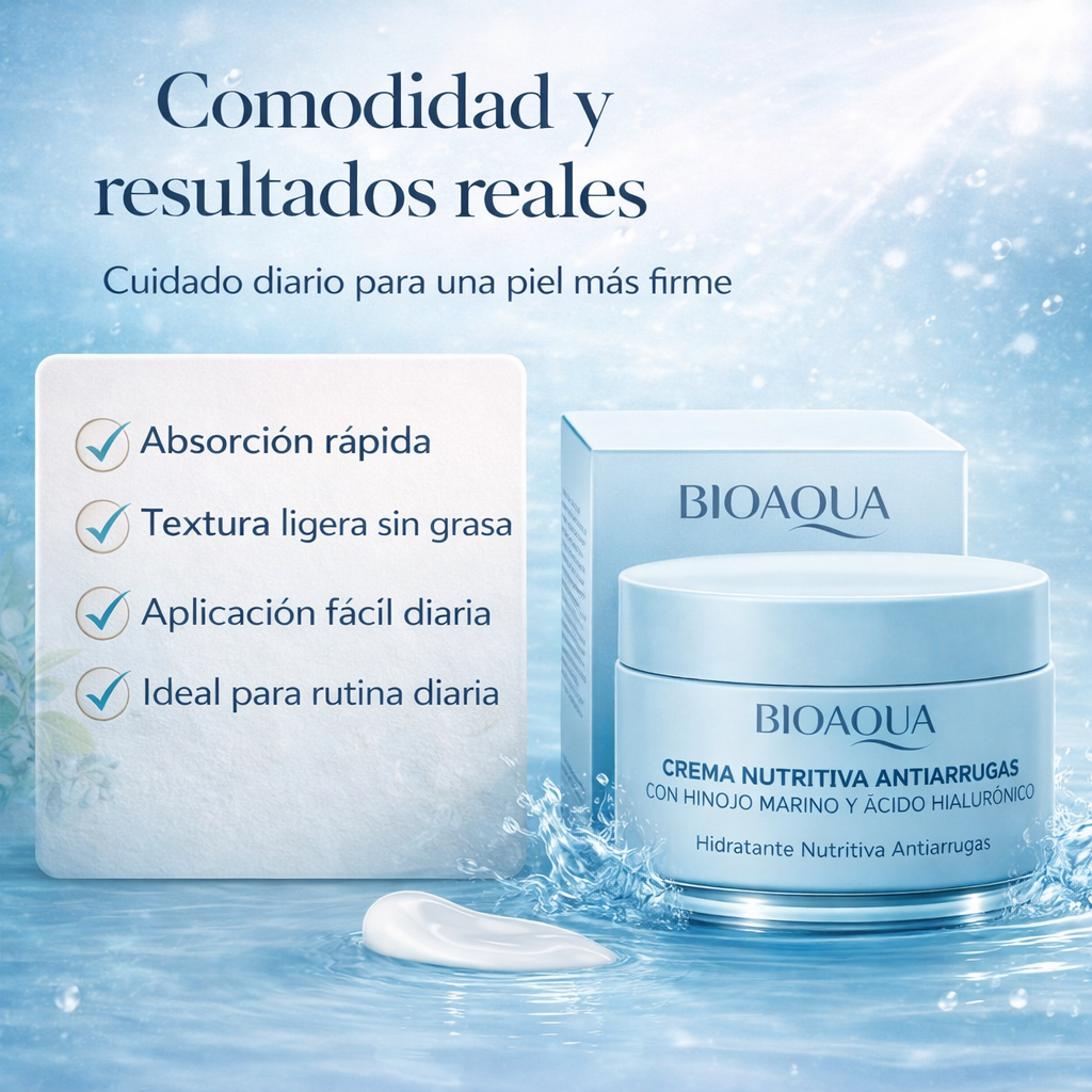 BIOAQUA – Crema Antiarrugas 2x1 | Llévate 2, paga 1