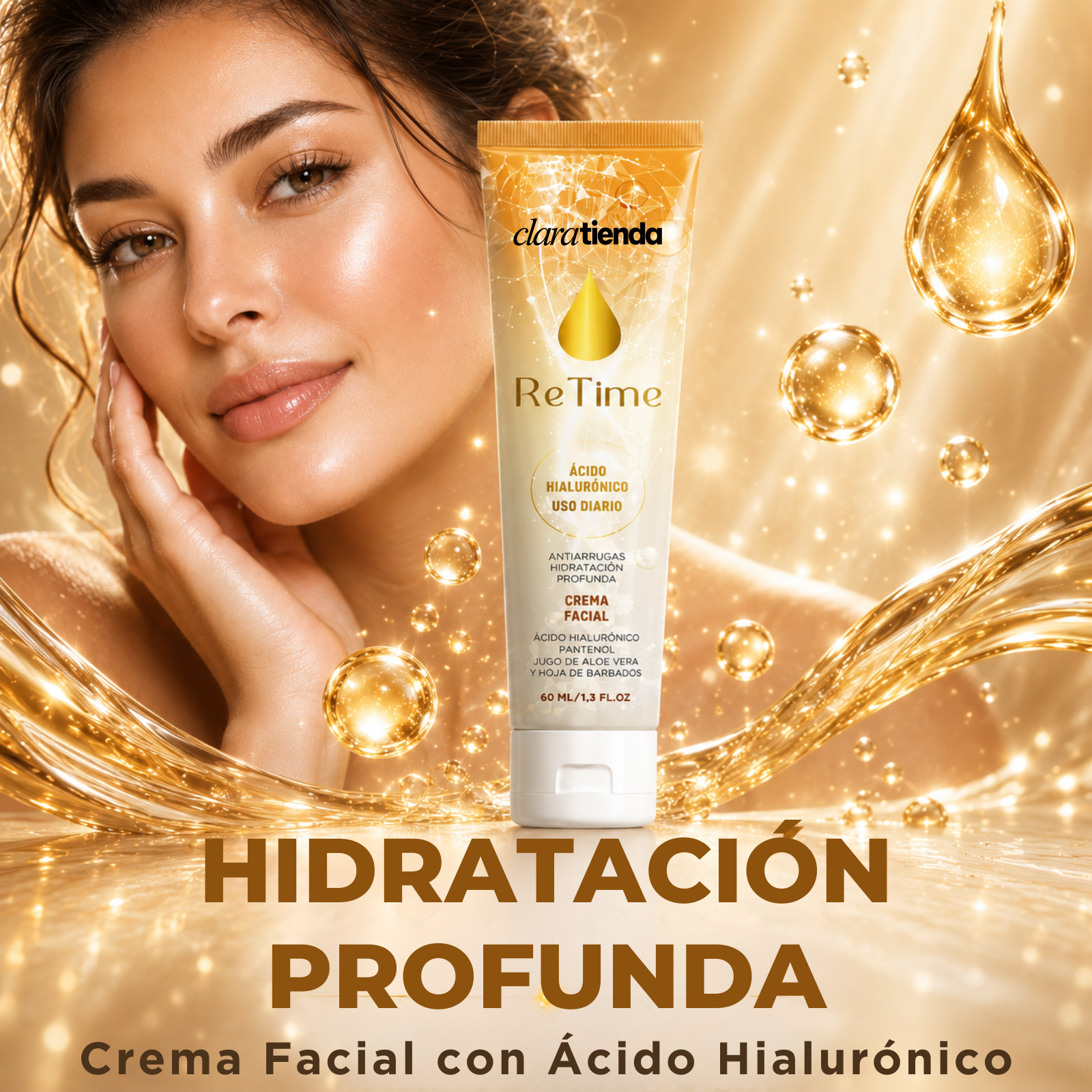 ReTime Crema Facial - Hidratación profunda. Brillo atemporal.