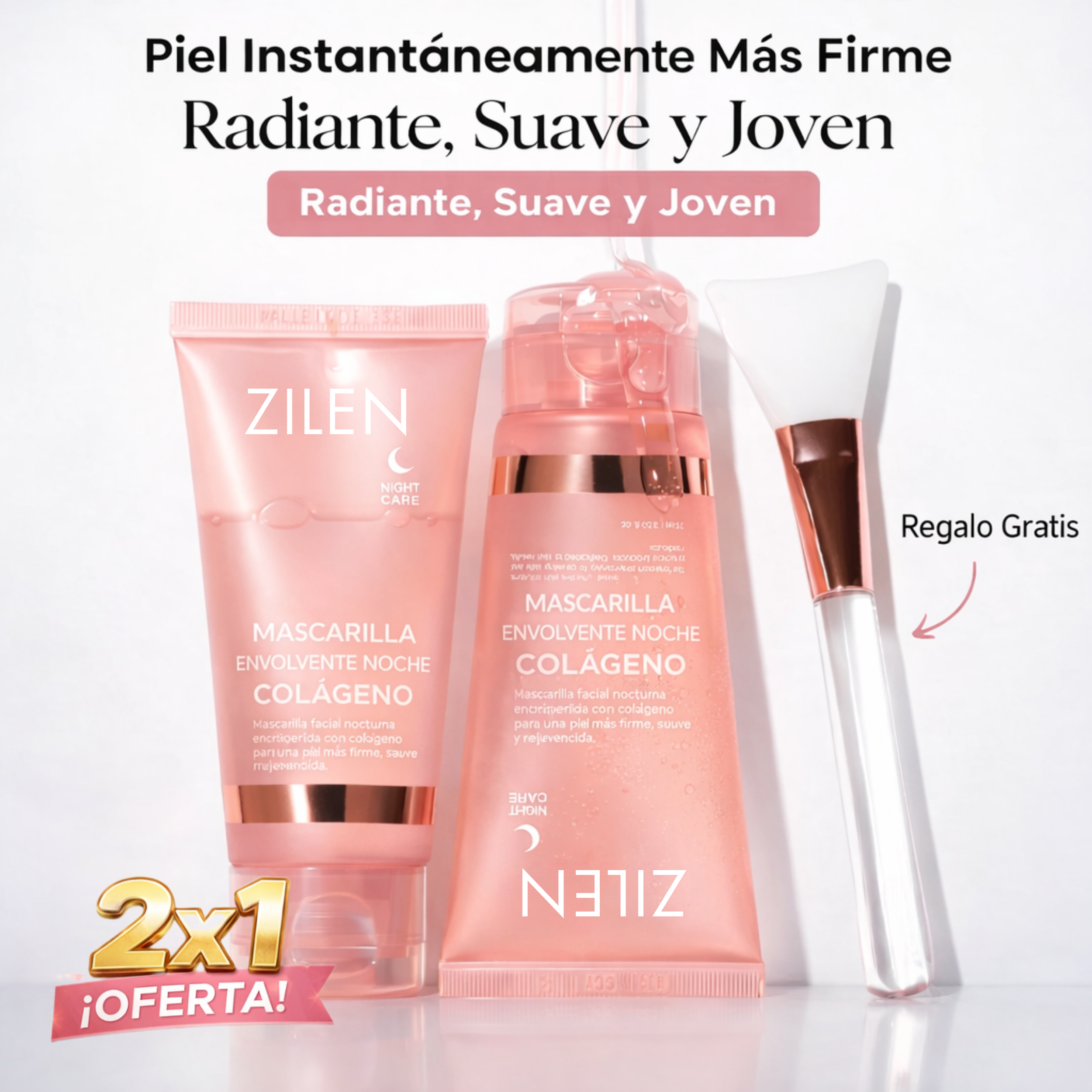 Mascarilla nocturna envolvente de colágeno Zilen