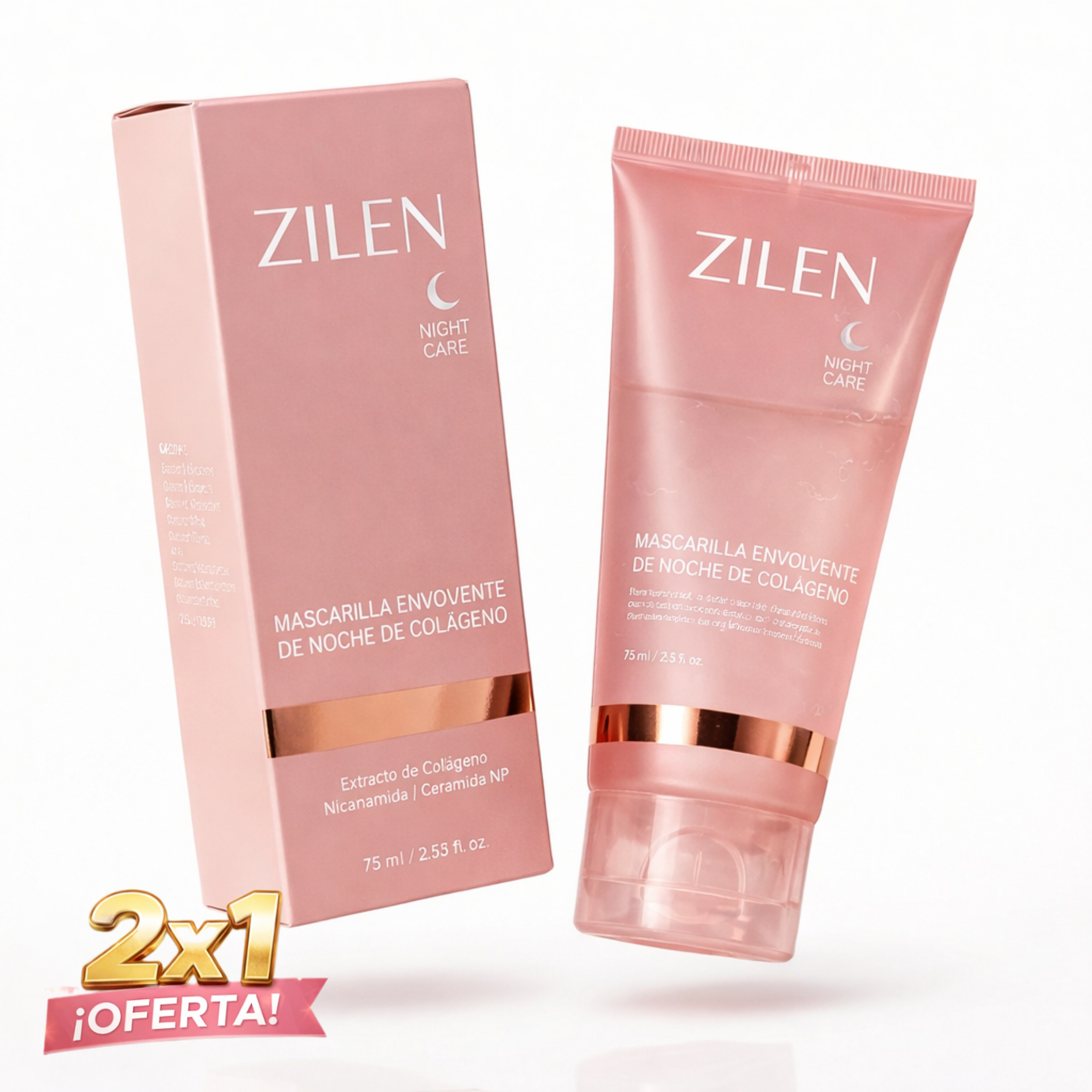 Mascarilla nocturna envolvente de colágeno Zilen
