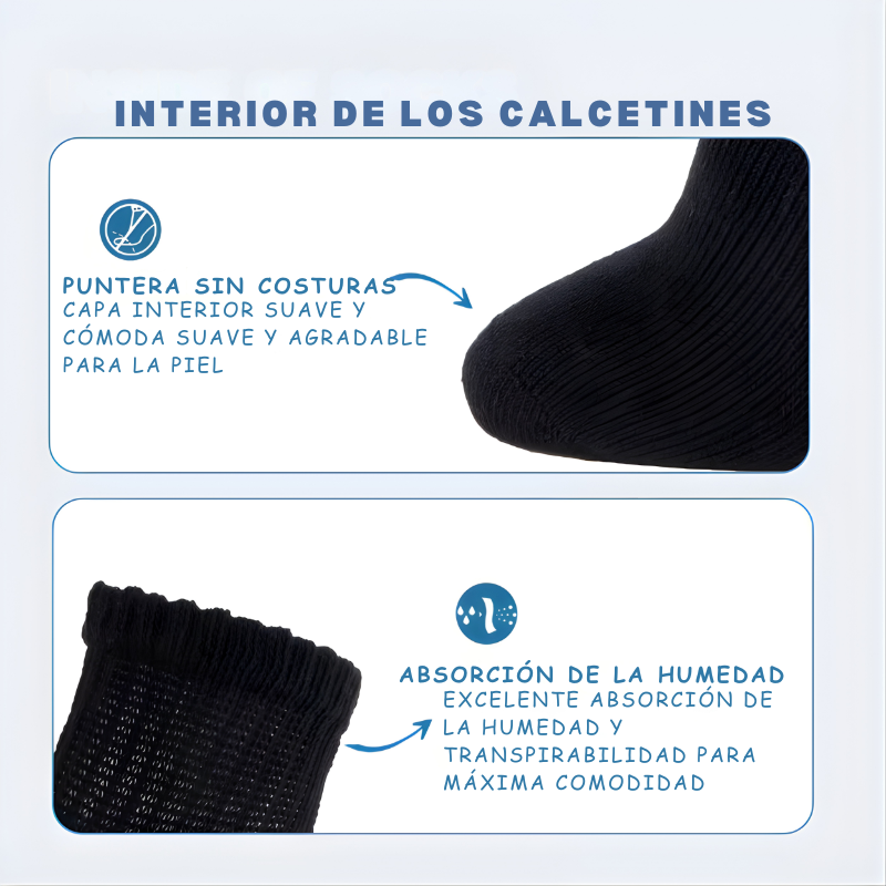 Calcetines premium sin costuras para una comodidad total en el día a día (4 pares)