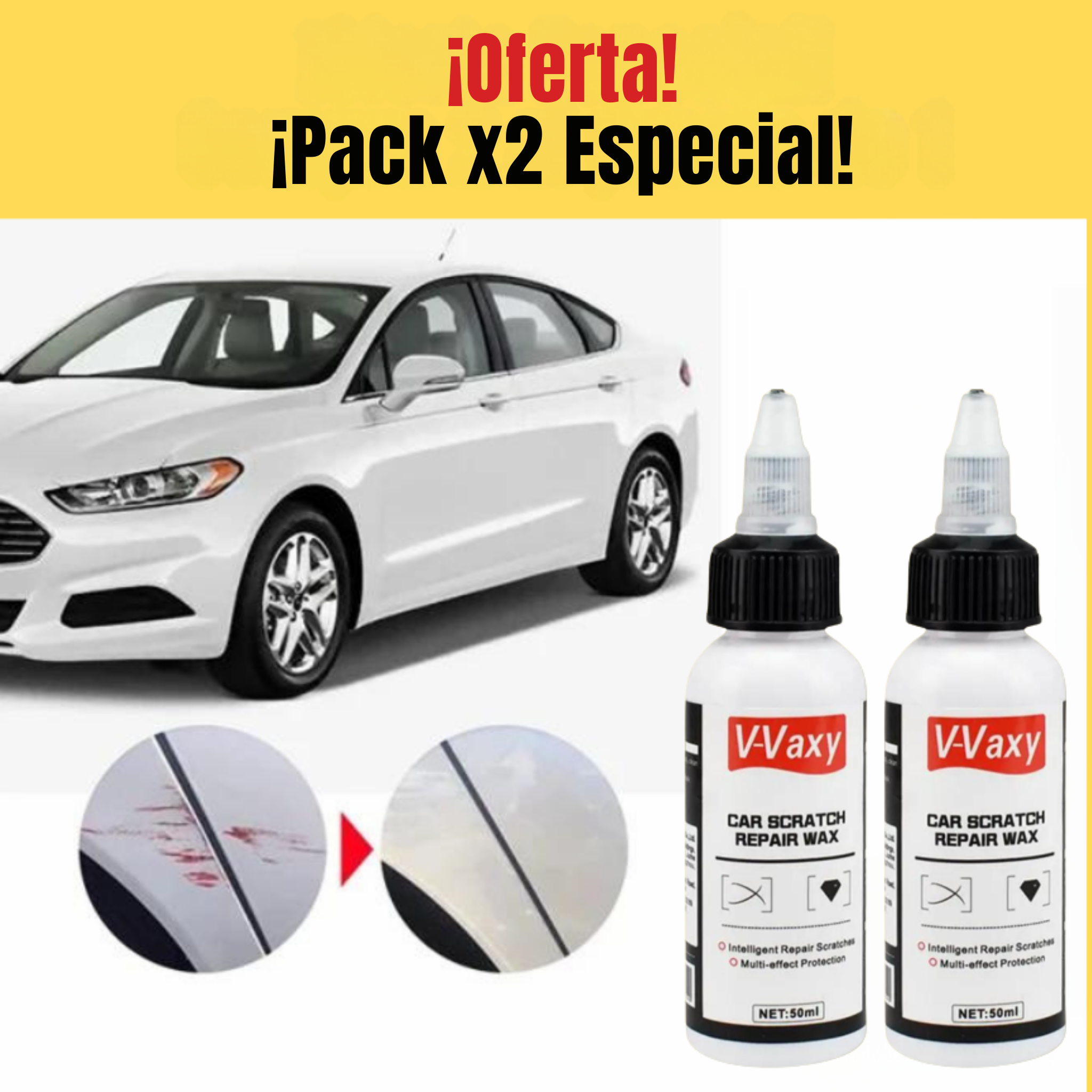 PuraPintura™ para Autos – Restaura Color y Brillo | Pack x2 + Envío Gratis
