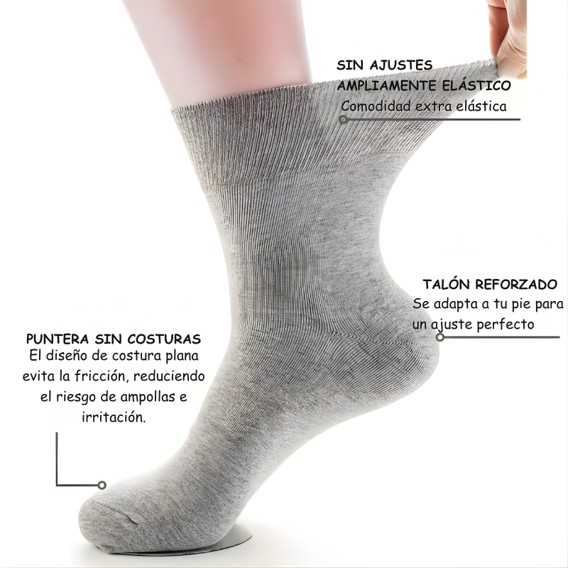 Calcetines premium sin costuras para una comodidad total en el día a día (4 pares)