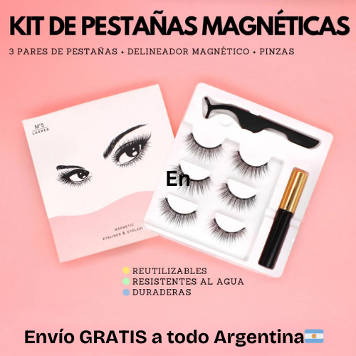 Pestañas Magnéticas reutilizables (Pack 3 pares)