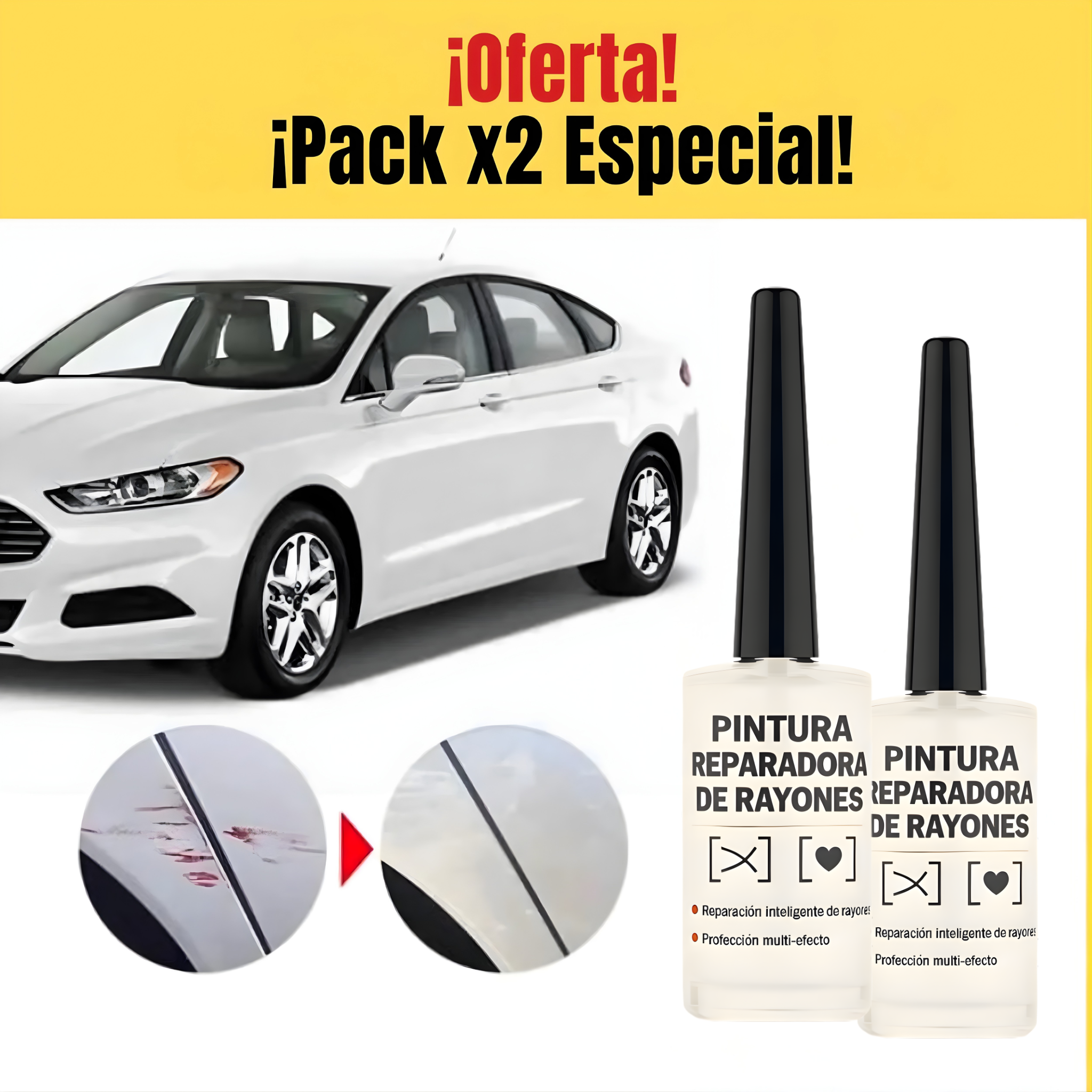PuraPintura™ para Autos – Restaura Color y Brillo | Pack x2 + Envío Gratis