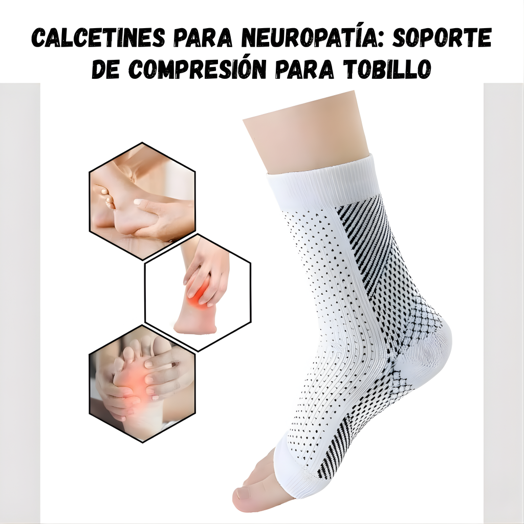 Calcetines para neuropatía: soporte de compresión para tobillo