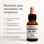 SUERO DE VITAMINA C PURA - Brillo visible. Resultados reales. Piel segura.