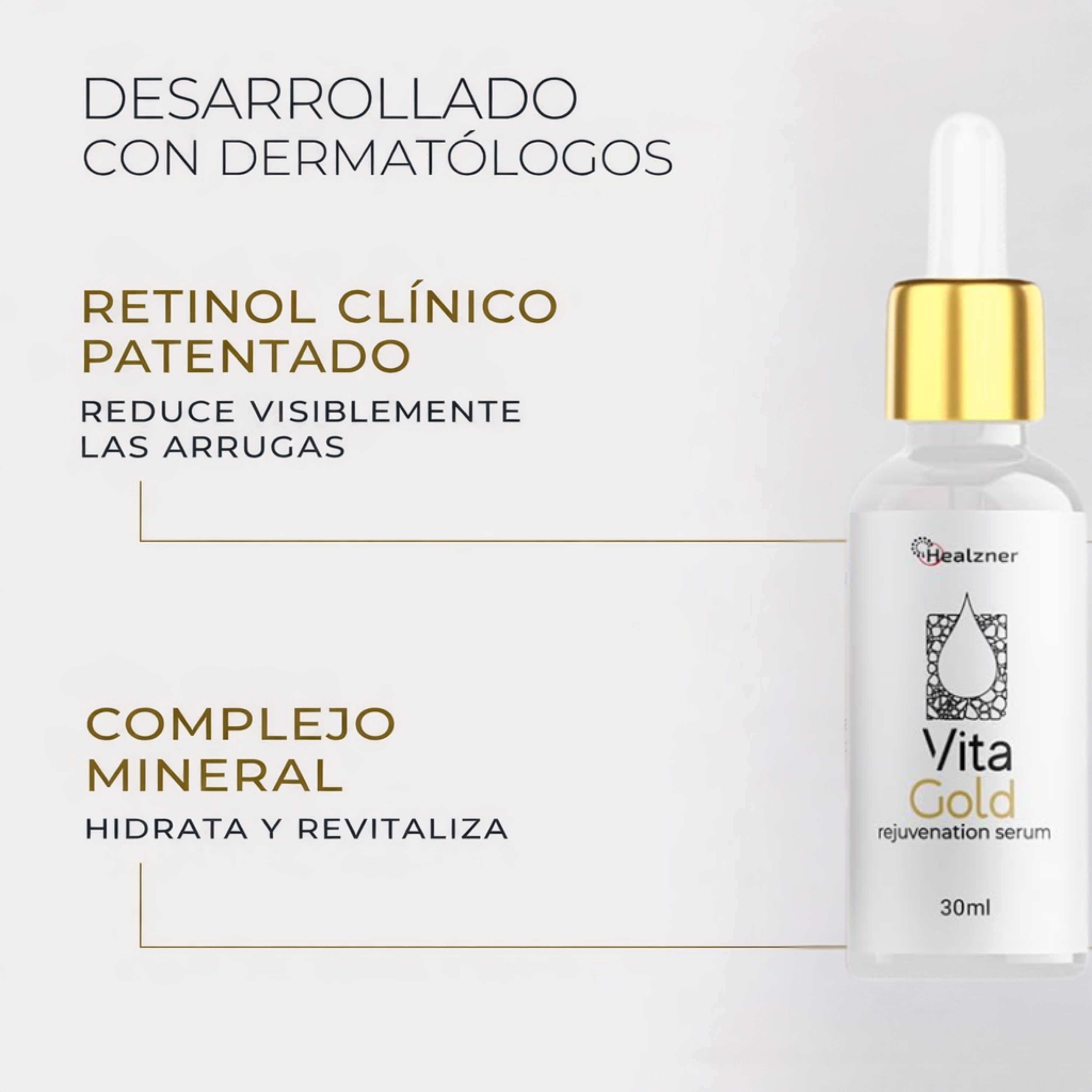 Vita Gold - Suero de Rejuvenecimiento e Hidratación Facial