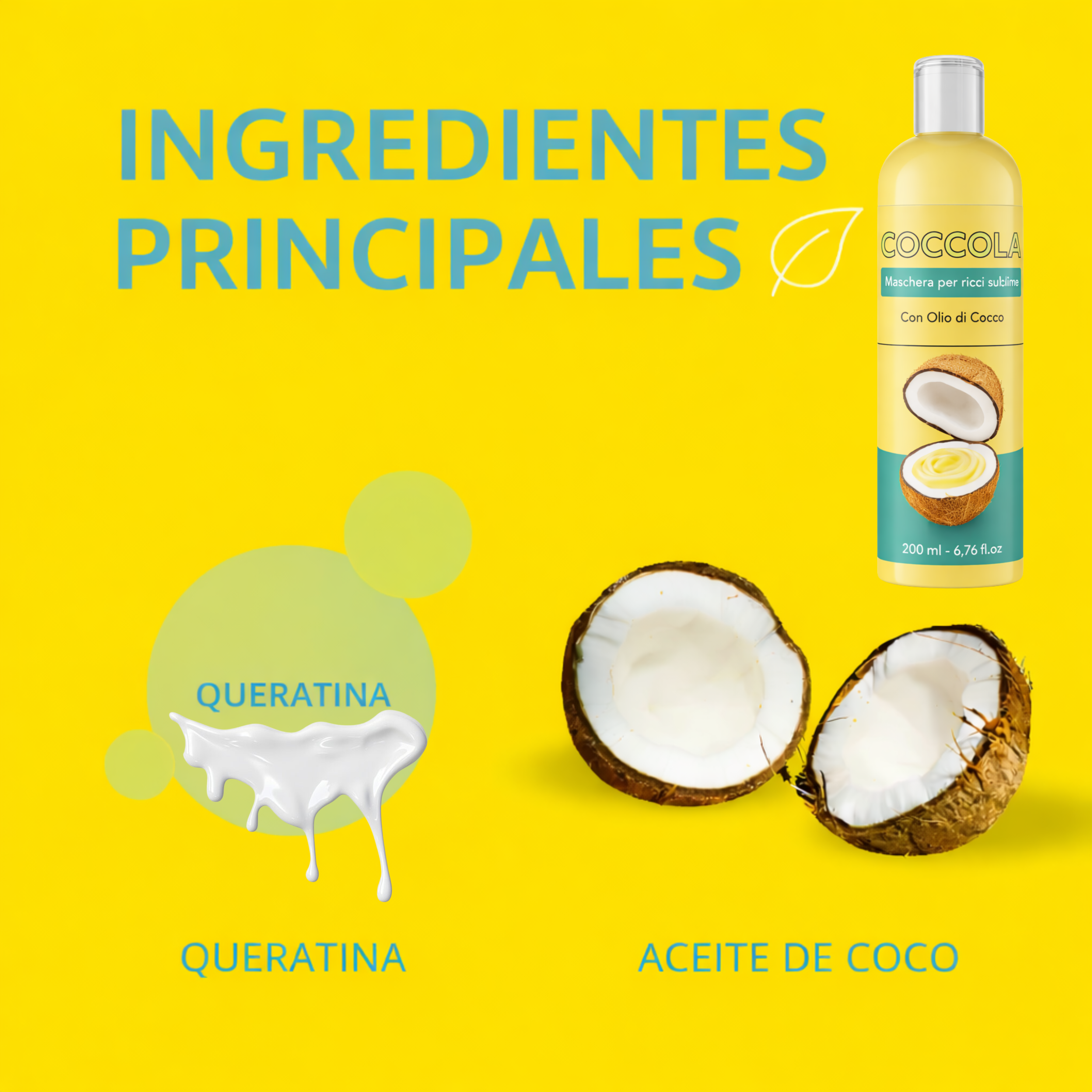 Coccola Curly Hair Mask – Tratamiento Profesional con Keratina