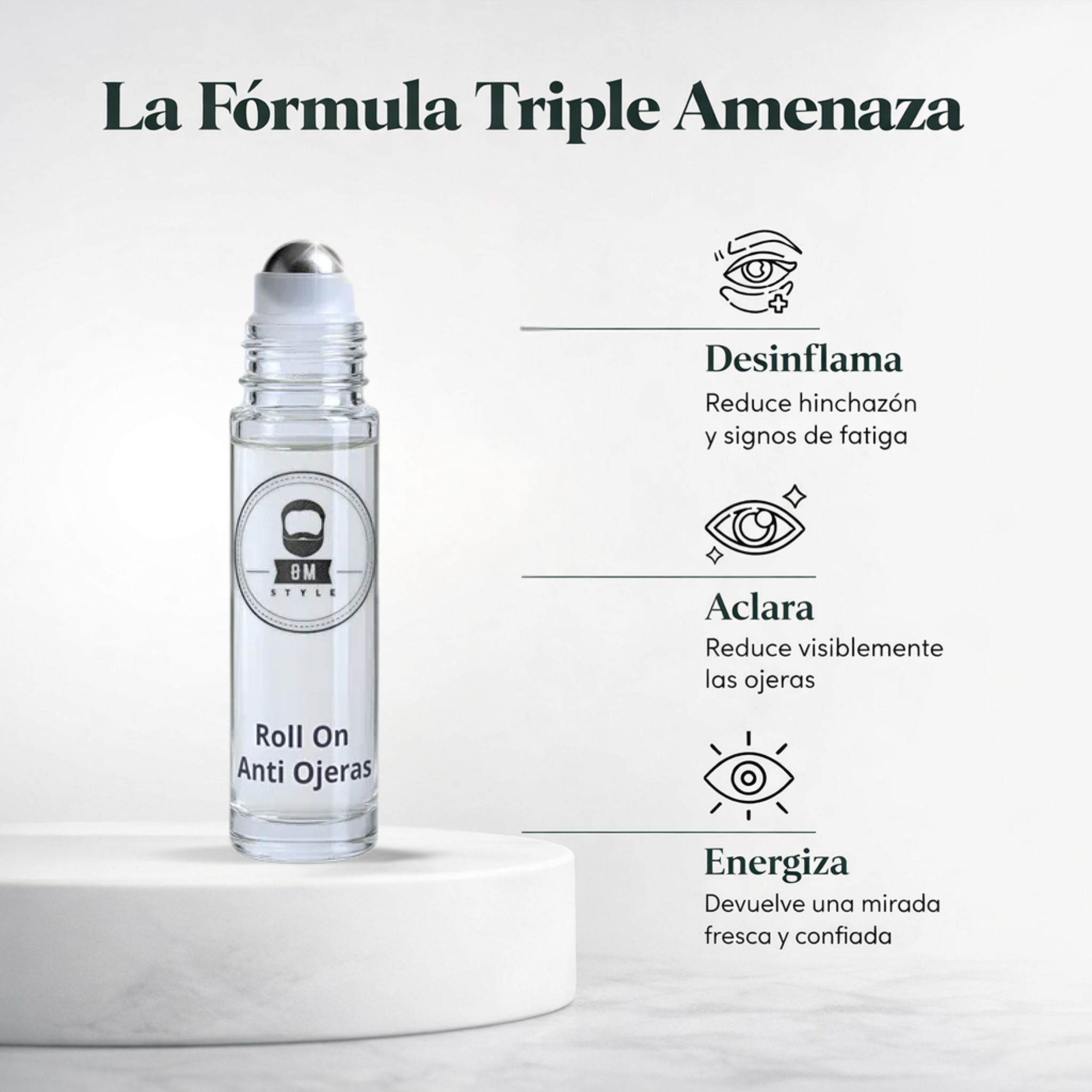 Anti Ojeras Roll-On - Sérum energizante que ayuda a reducir ojeras y bolsas