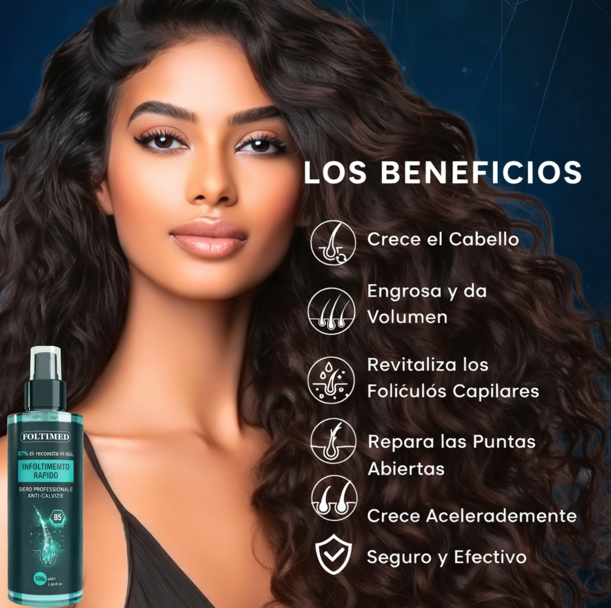 Foltimed – Activador Capilar Intensivo para un Cabello Más Denso y Fuerte