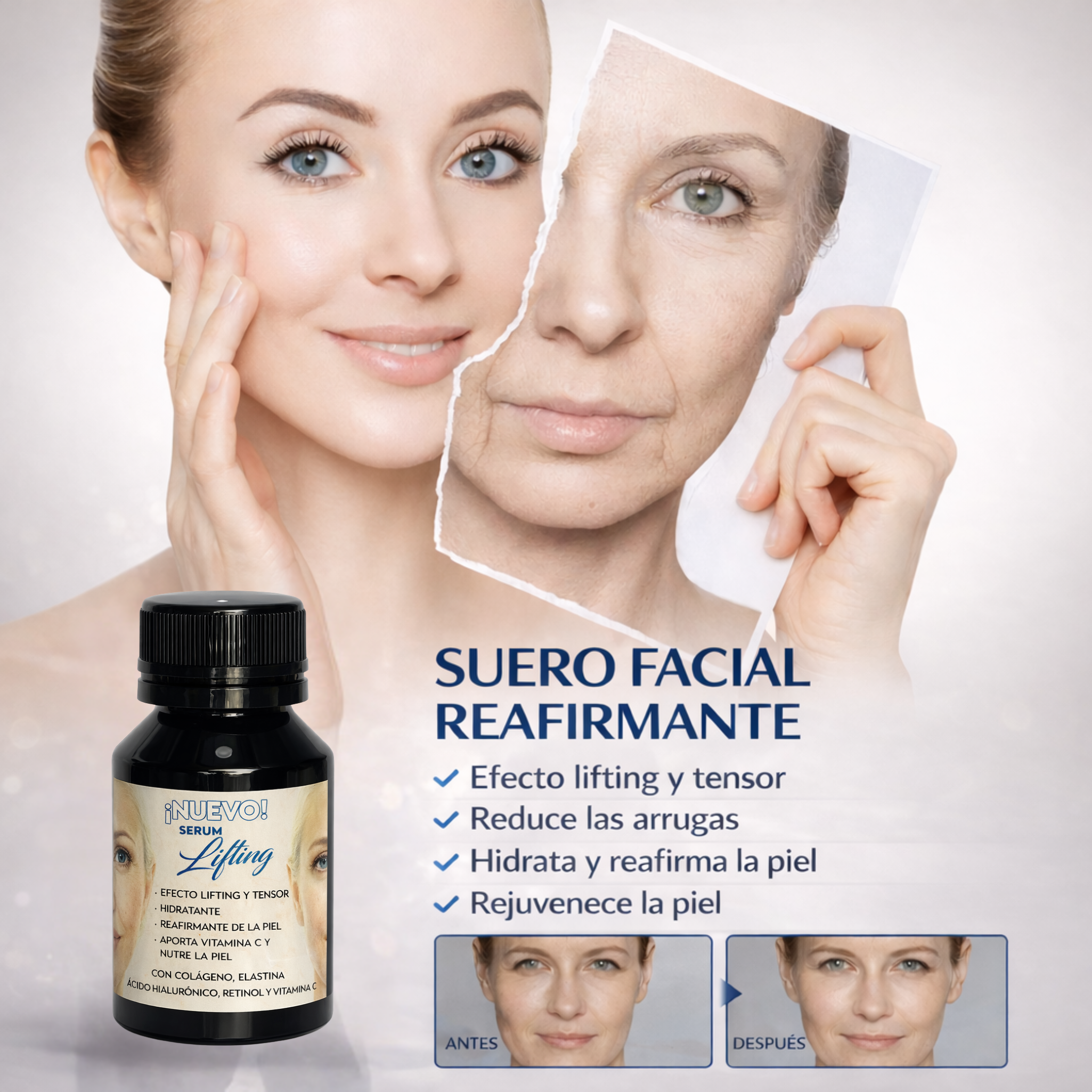 Nuevo Lifting Serum - Hidratación profunda para una piel más firme y suave