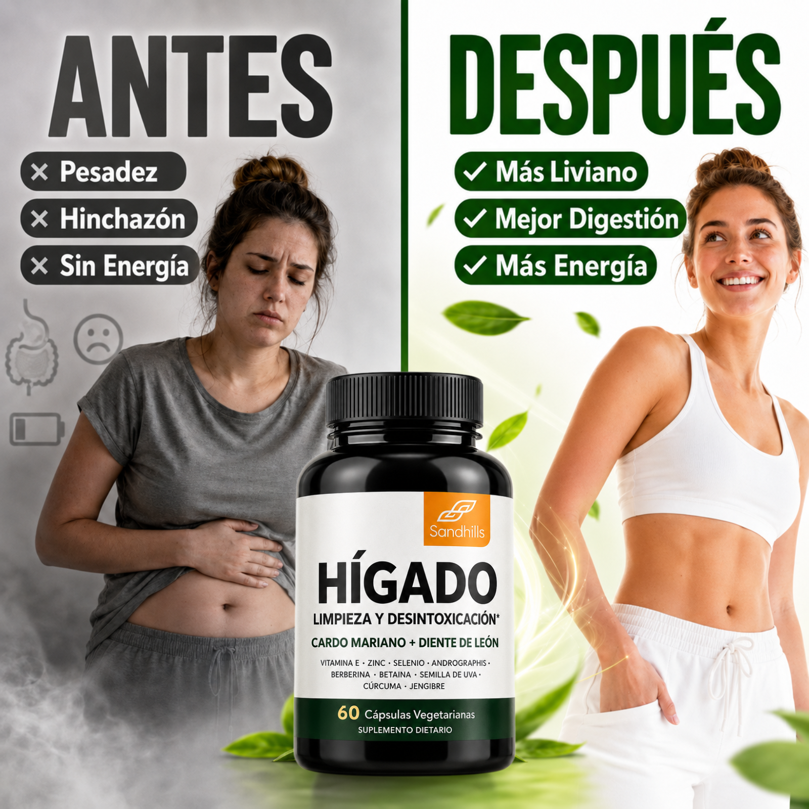 Higado Limpieza y Desintoxicacion - Apoyo diario para sentirte mejor.