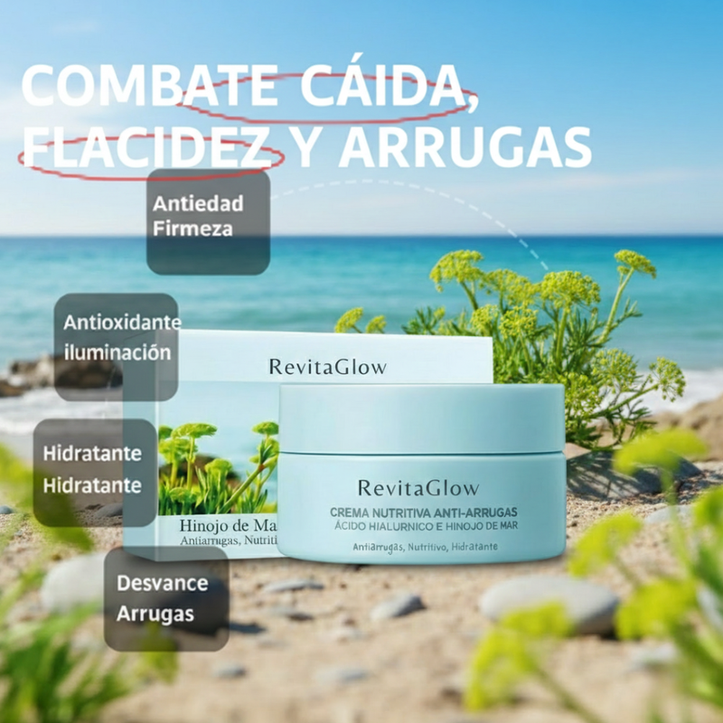 RevitaGlow - Flor Eterna Elixir Antiarrugas Triple Acción