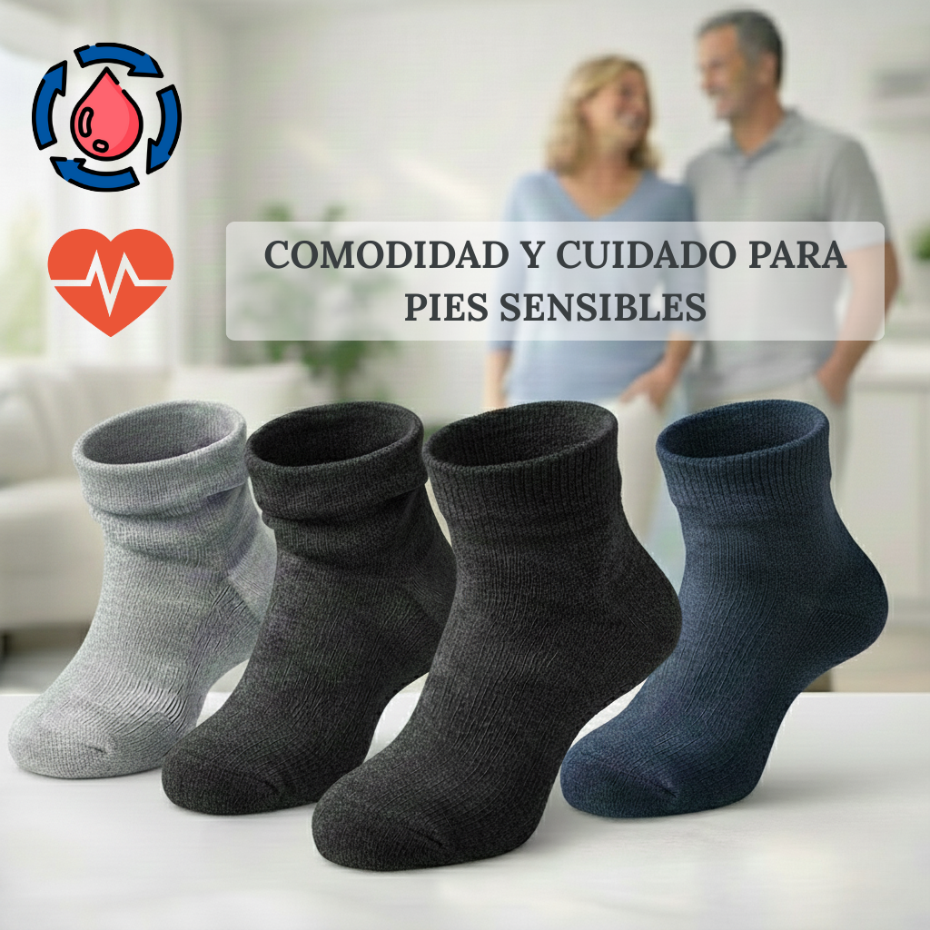 Calcetines médicos sin costuras: comodidad y cuidado para pies sensibles
