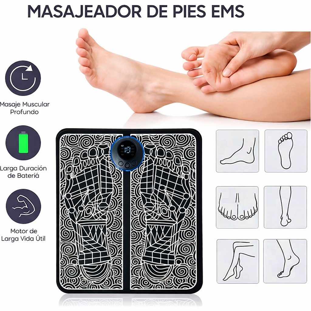 Masajeador de Pies Inteligente - Alivio instantáneo en los pies y relajación profunda en casa.