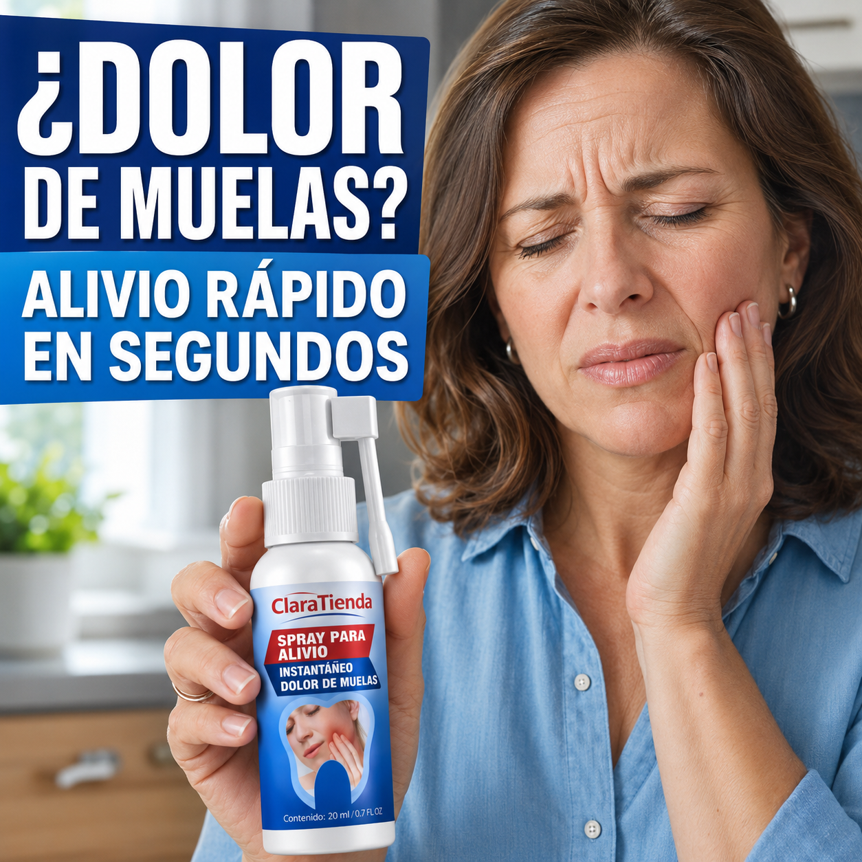 Toothache Relief Spray™ - No Dejes Que La Molestia En Tus Dientes O Encías Te Arruine El Día
